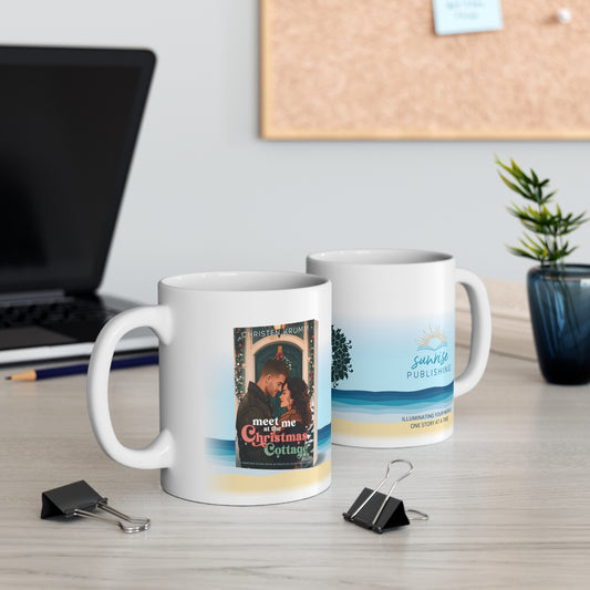 Jonathon Island-Meet Me at the Christmas Cottage - White Mug 11oz