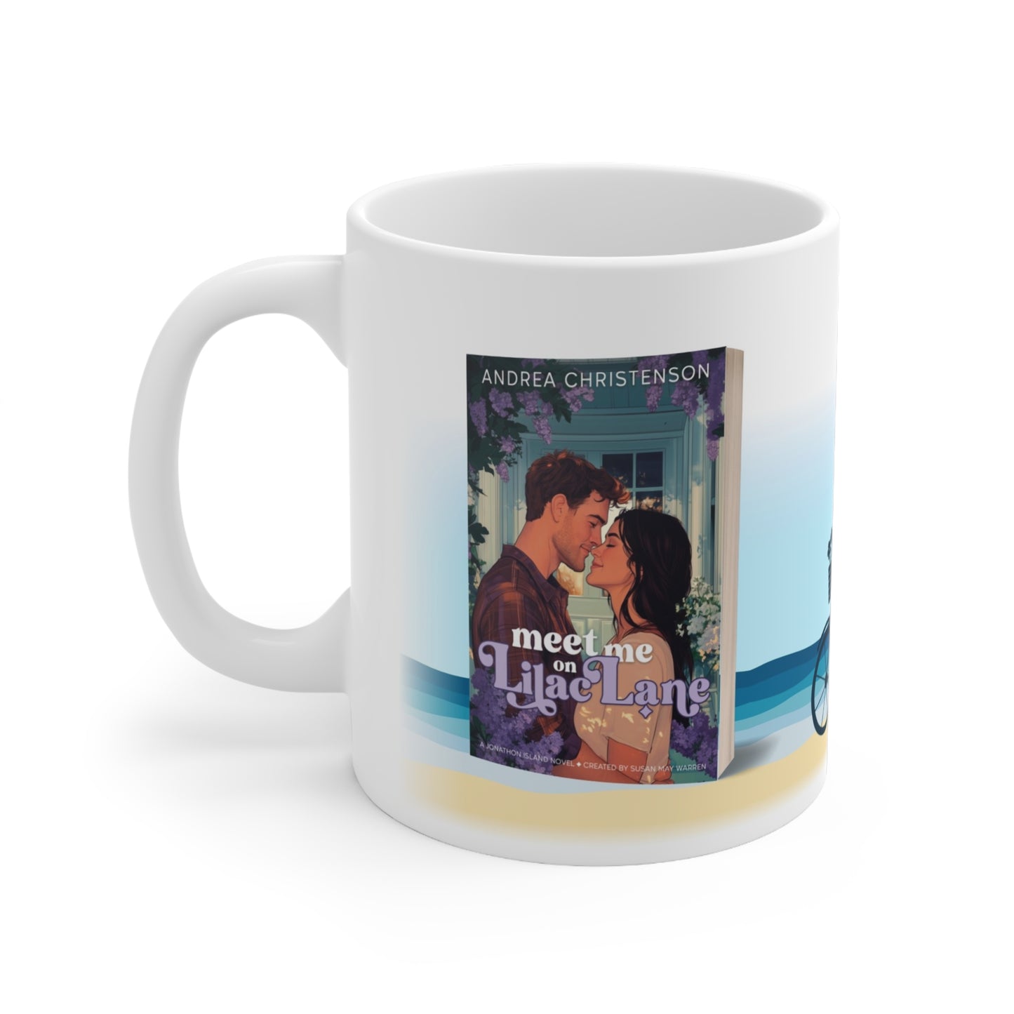 Jonathon Island-Meet Me on Lilac Lane - White Mug 11oz