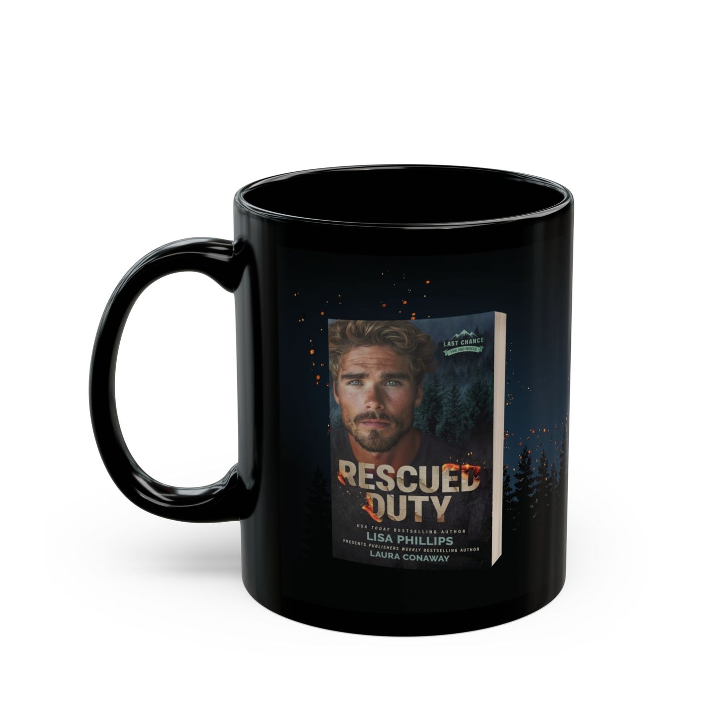 Rescued Duty - Black Mug 11oz