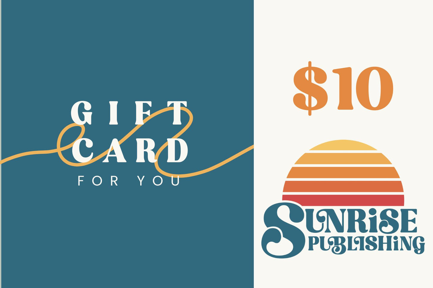$10 Gift Card for Sunrise Publishing Store