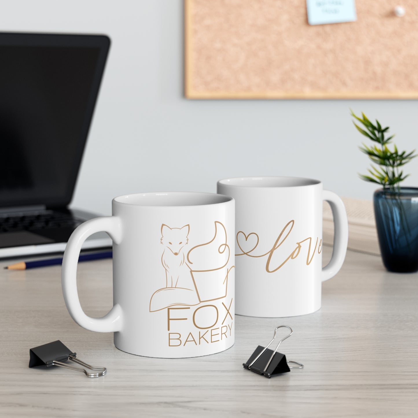 Fox Bakery....Love - White Mug 11oz