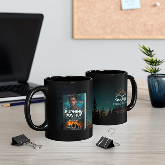 Burning Justice- Black Mug 11oz