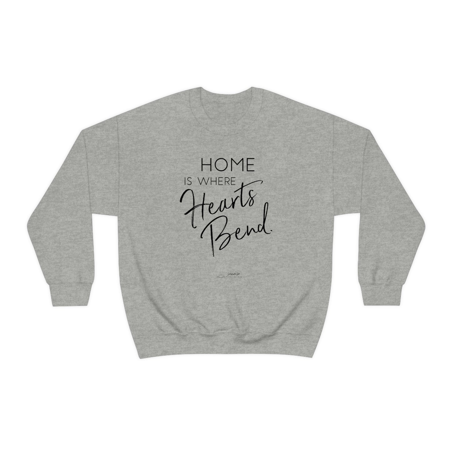 "Home is where the Heart Bends." - Unisex Heavy Blend™ Crewneck Sweatshirt