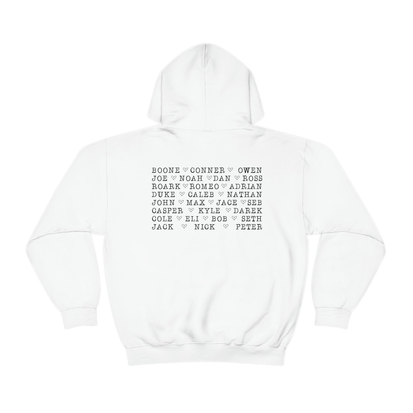 Deep Haven "I need a hero." Double Sided - - Heavy Blend™ Hooded Sweatshirt