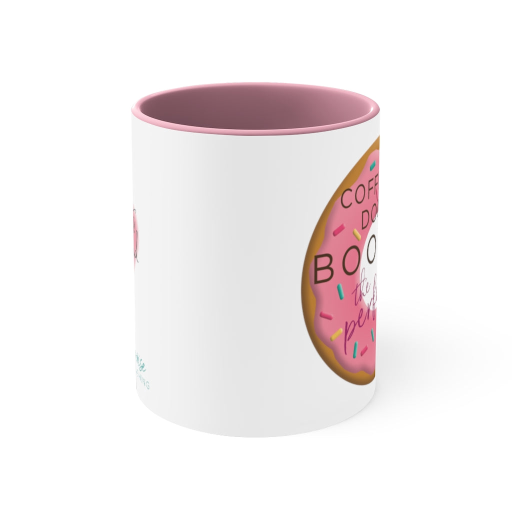 Hearts Bend "Coffee, Donuts, books. . . the perfect blend." - Coffee Mug, 11oz