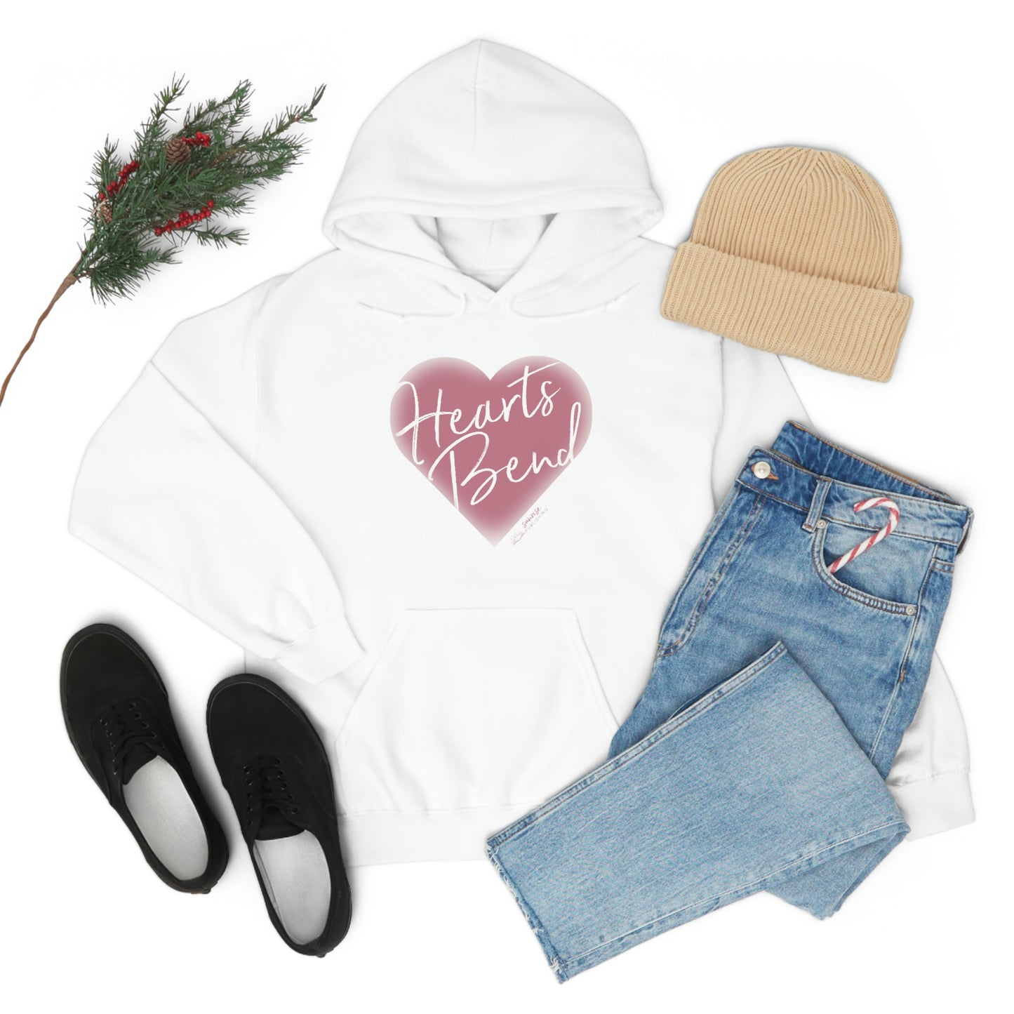 Hearts Bend- - Heavy Blend™ Hooded Sweatshirt