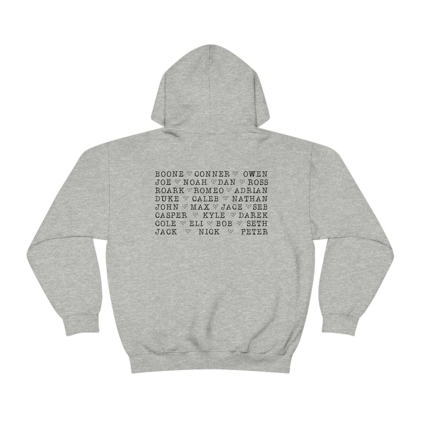 Deep Haven "I need a hero." Double Sided - - Heavy Blend™ Hooded Sweatshirt