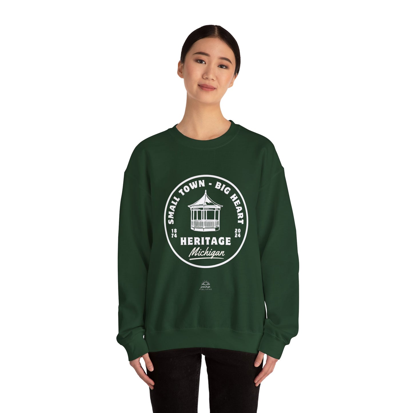 Small Town-Big Heart - Heritage- Unisex Heavy Blend™ Crewneck Sweatshirt