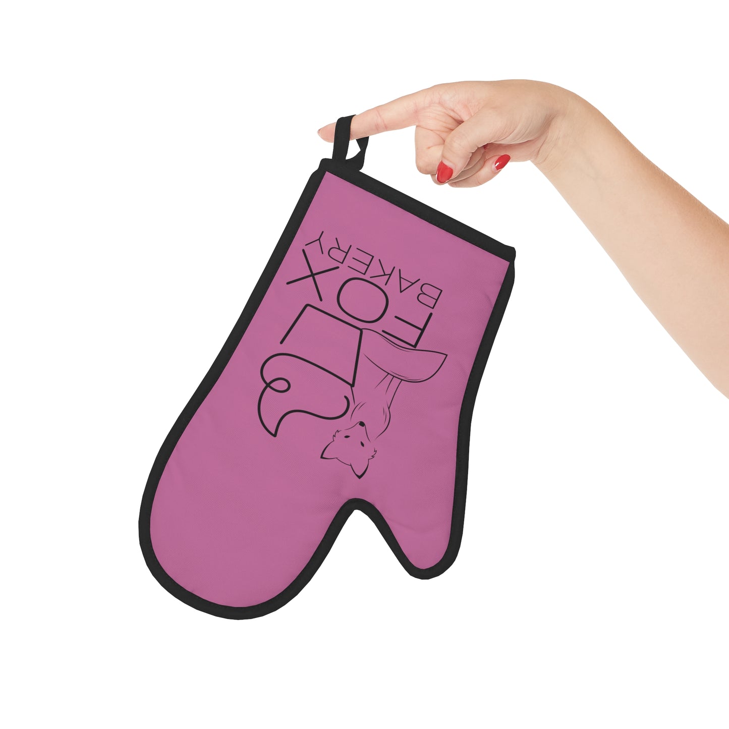 Fox Bakery Oven Mitt - PINK