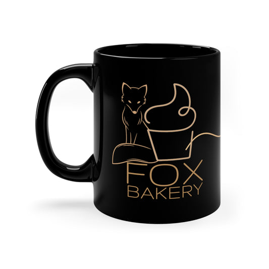 Fox Bakery...love - Black Mug 11oz
