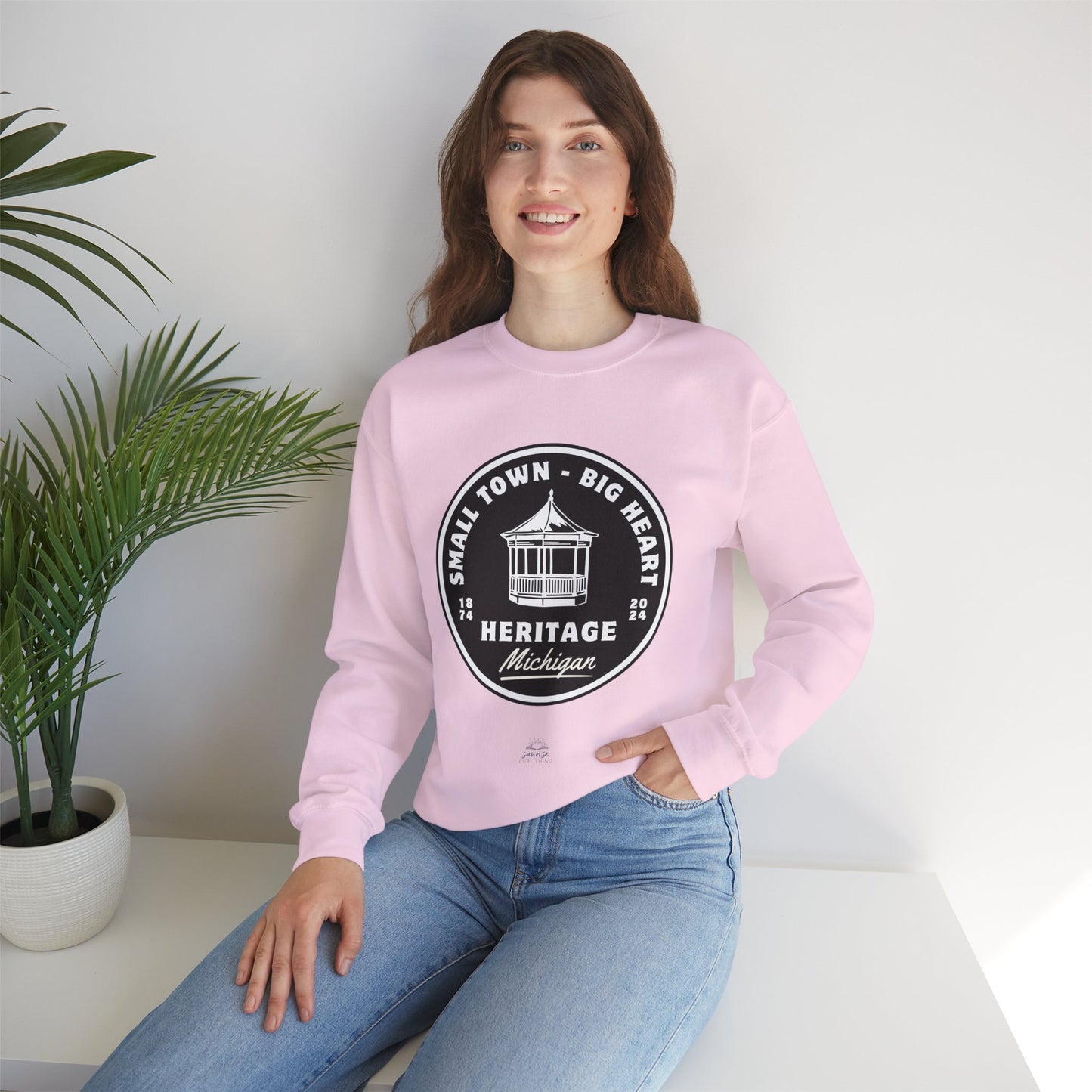 Small Town-Big Heart - Heritage- Unisex Heavy Blend™ Crewneck Sweatshirt