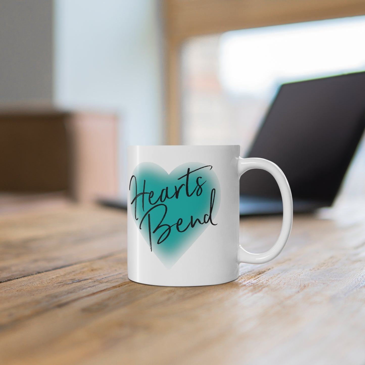 Hearts Bend "Where the tea is sweet and love blooms." - White Mug 11oz