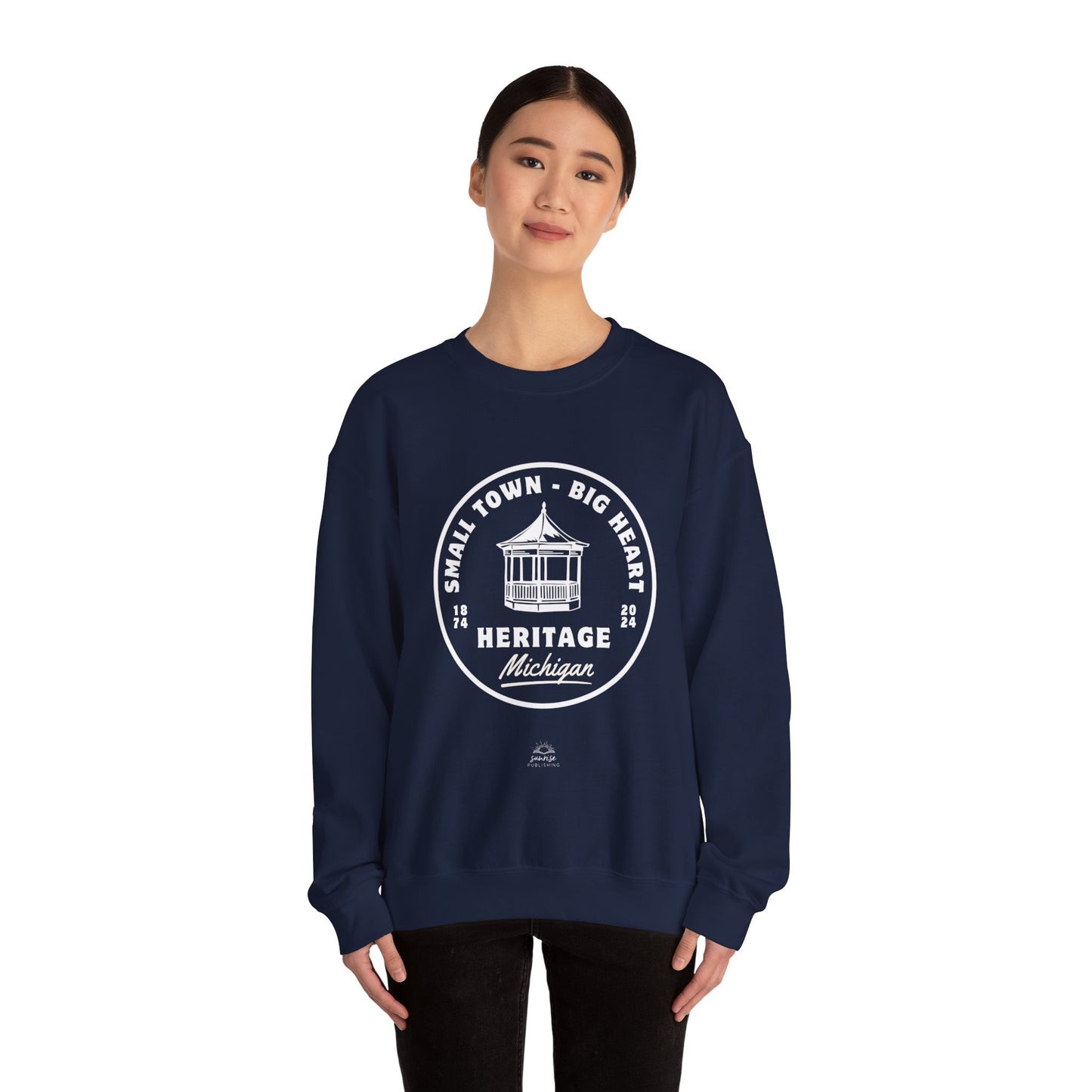 Small Town-Big Heart - Heritage- Unisex Heavy Blend™ Crewneck Sweatshirt