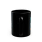 Burning Hearts- Black Mug 11oz