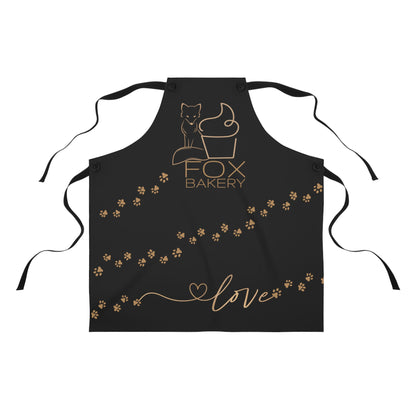 Fox Bakery Apron - BLACK