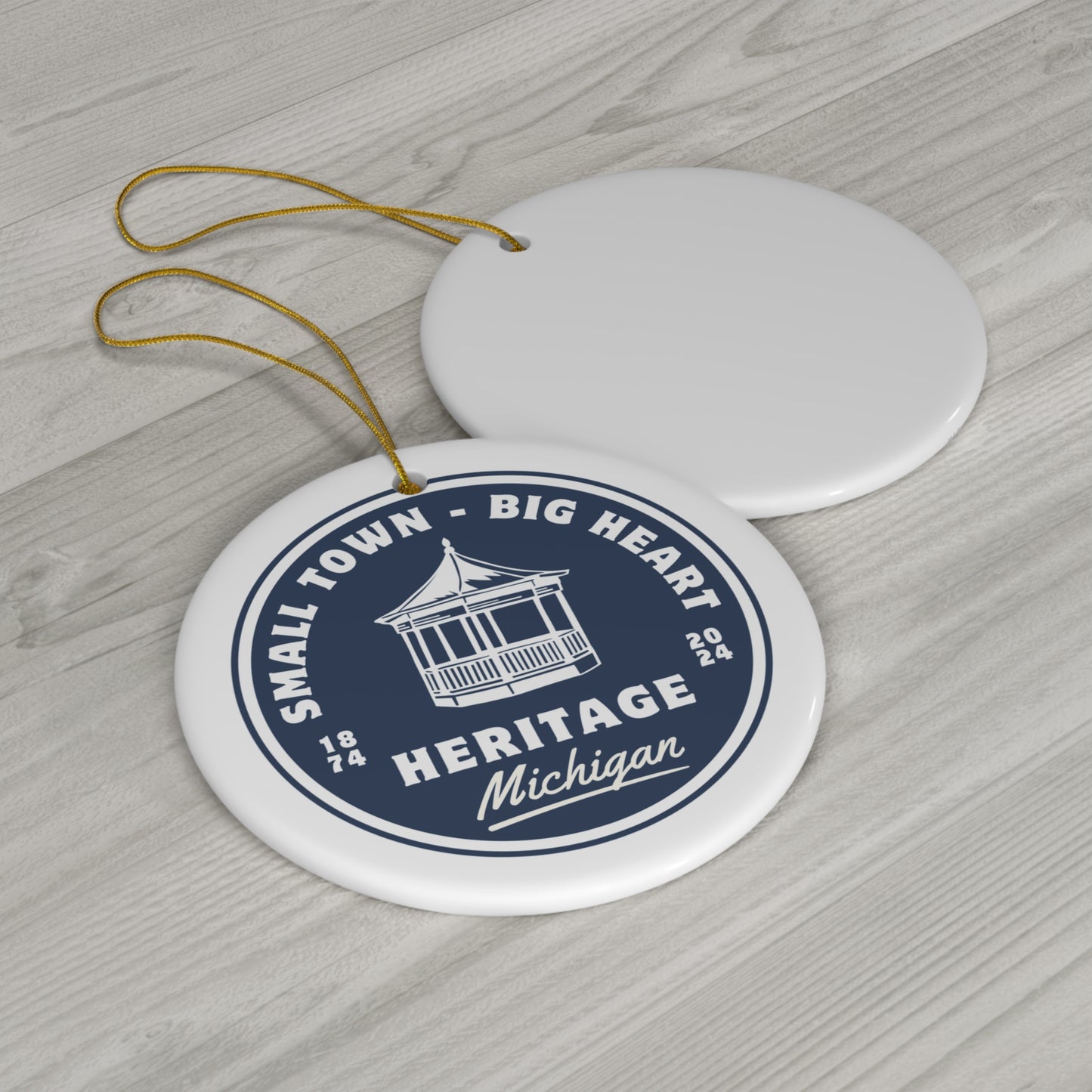 Small Town Big Heart - Heritage - Ceramic Ornament