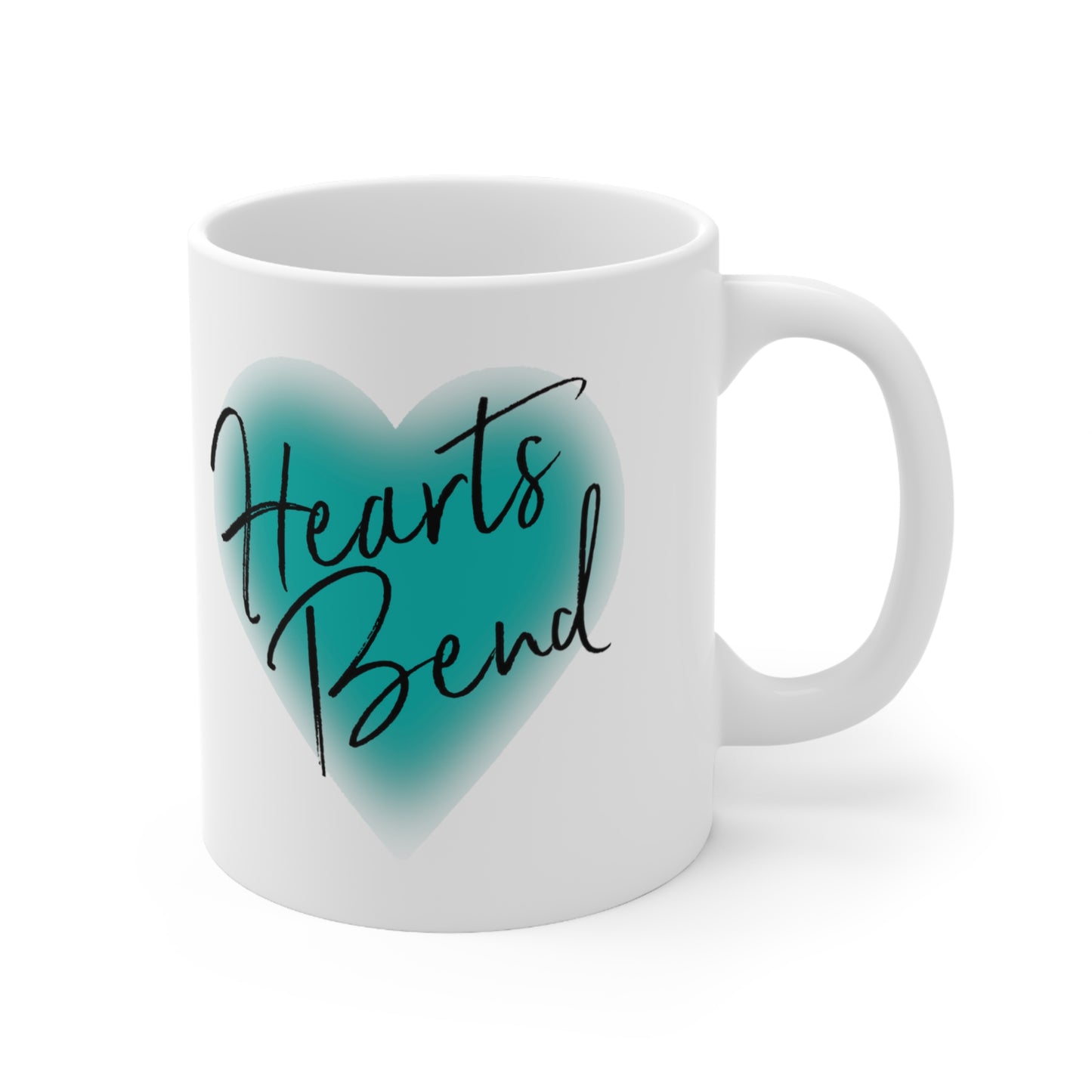 Hearts Bend "Where the tea is sweet and love blooms." - White Mug 11oz