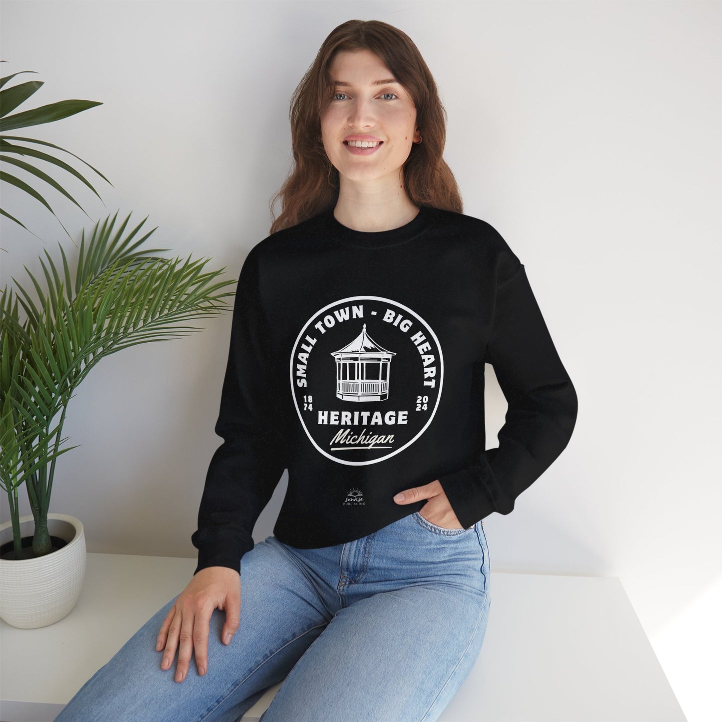 Small Town-Big Heart - Heritage- Unisex Heavy Blend™ Crewneck Sweatshirt