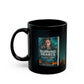 Burning Hearts- Black Mug 11oz