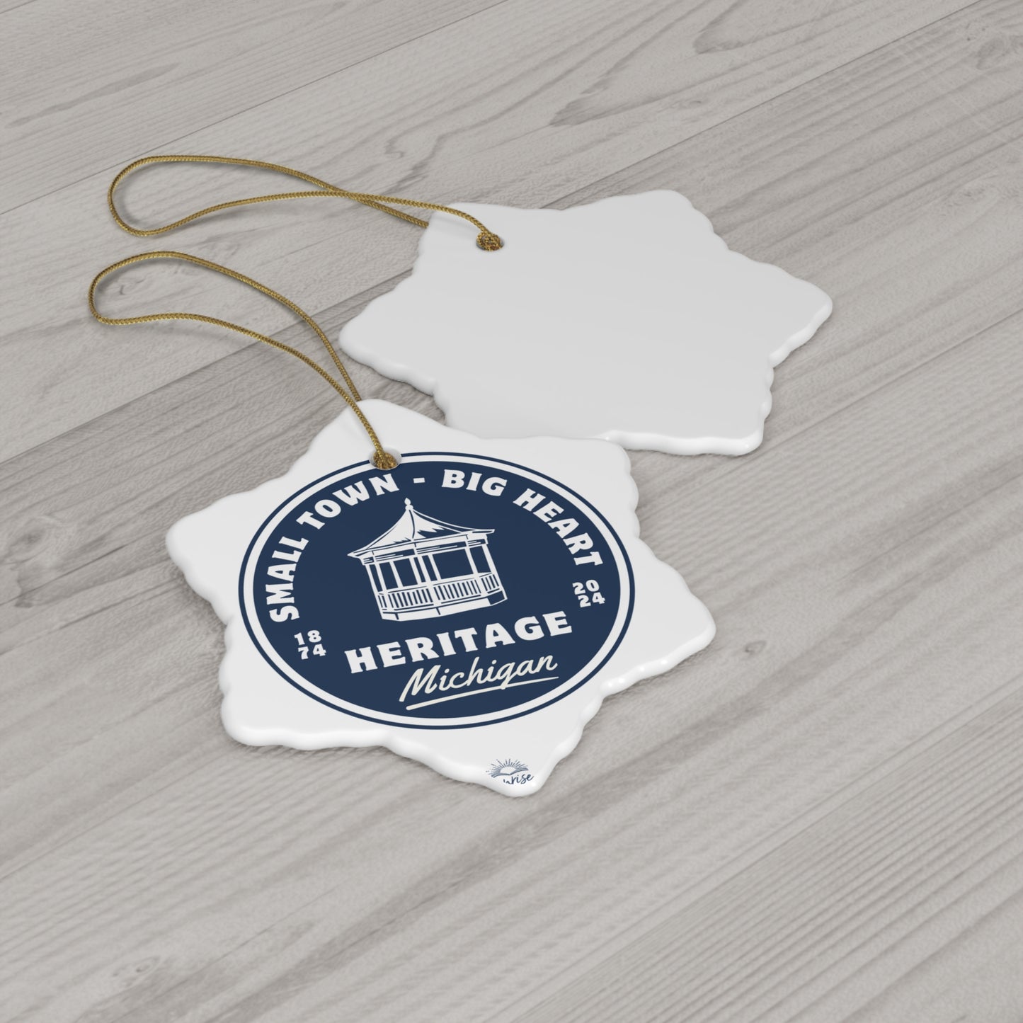 Small Town Big Heart - Heritage - Ceramic Ornament