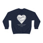 Hearts Bend "Where the tea is sweet and love blooms." - Unisex Heavy Blend™ Crewneck Sweatshirt