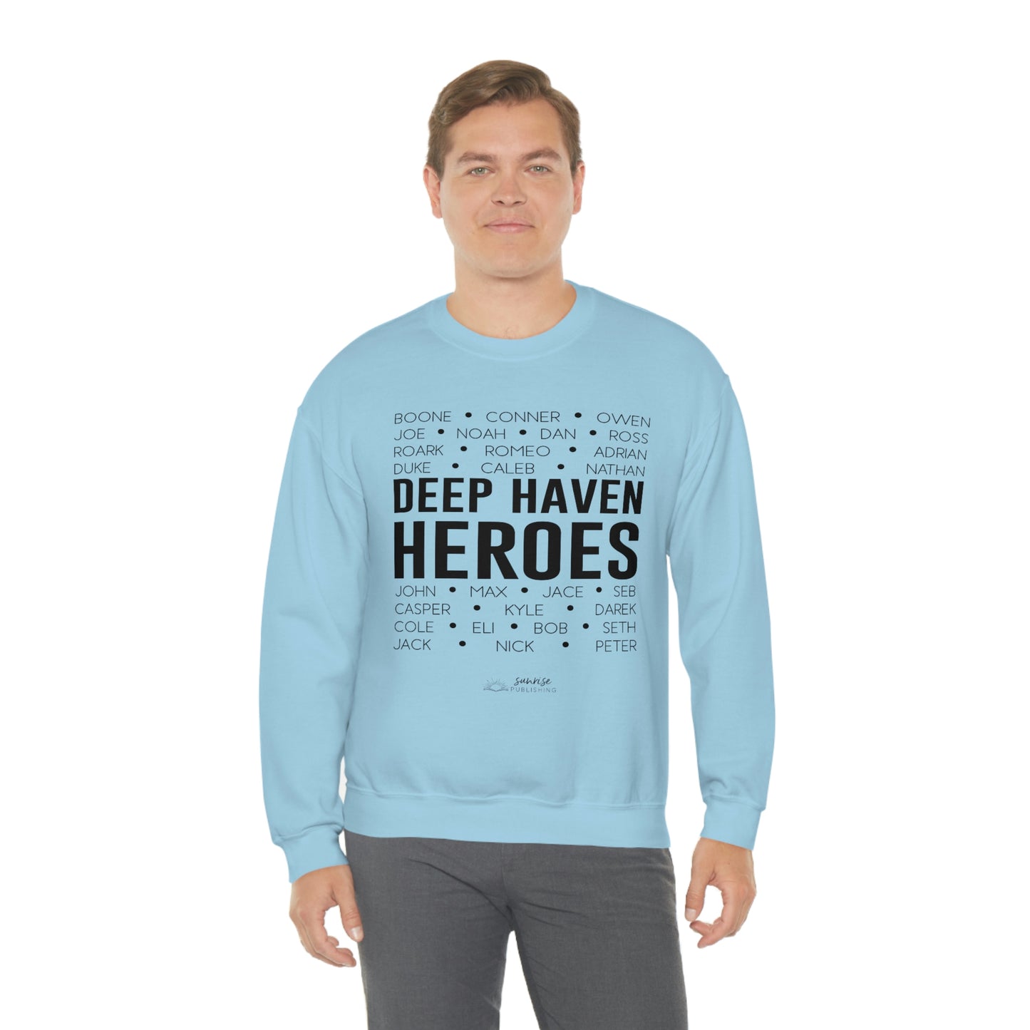 Deep Haven Heroes - Unisex Heavy Blend™ Crewneck Sweatshirt