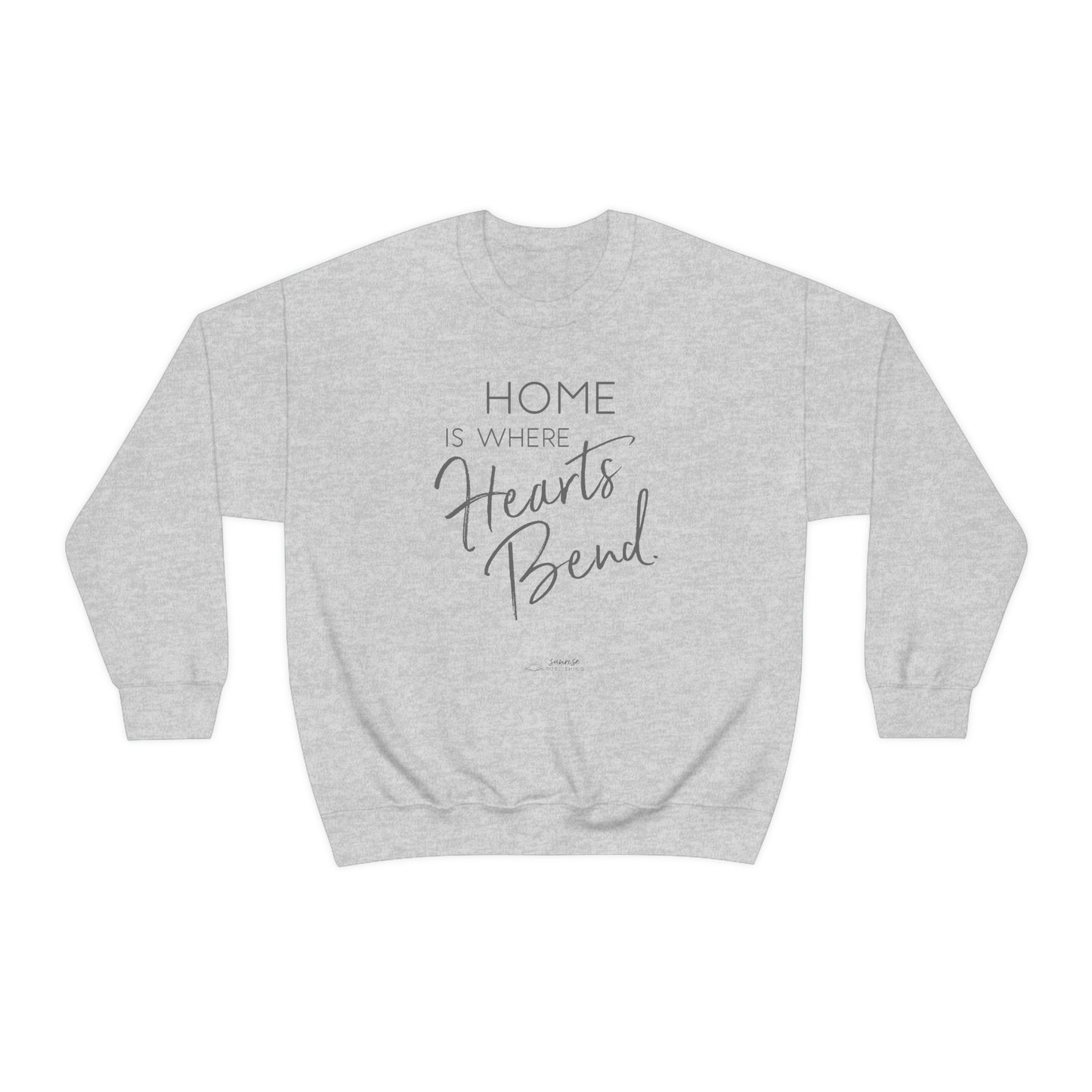 "Home is where the Heart Bends." - Unisex Heavy Blend™ Crewneck Sweatshirt