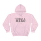 Deep Haven "I need a hero." Double Sided -  - Heavy Blend™ Hooded Sweatshirt