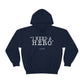 Deep Haven "I need a hero." Double Sided -  - Heavy Blend™ Hooded Sweatshirt