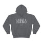 Deep Haven "I need a hero." Double Sided -  - Heavy Blend™ Hooded Sweatshirt