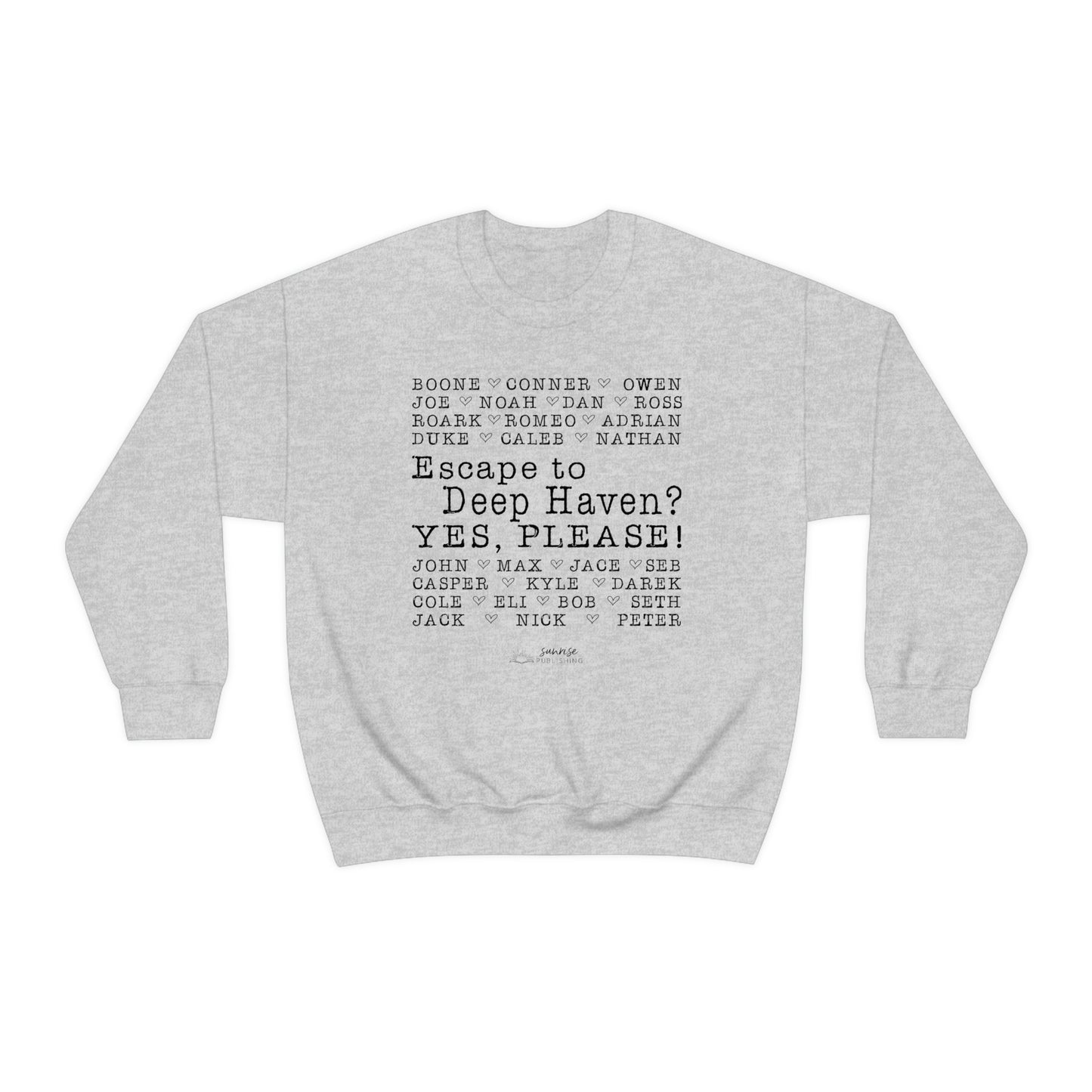 "Escape to Deep Haven?" - Unisex Heavy Blend™ Crewneck Sweatshirt