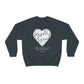 Hearts Bend "Where the tea is sweet and love blooms." - Unisex Heavy Blend™ Crewneck Sweatshirt