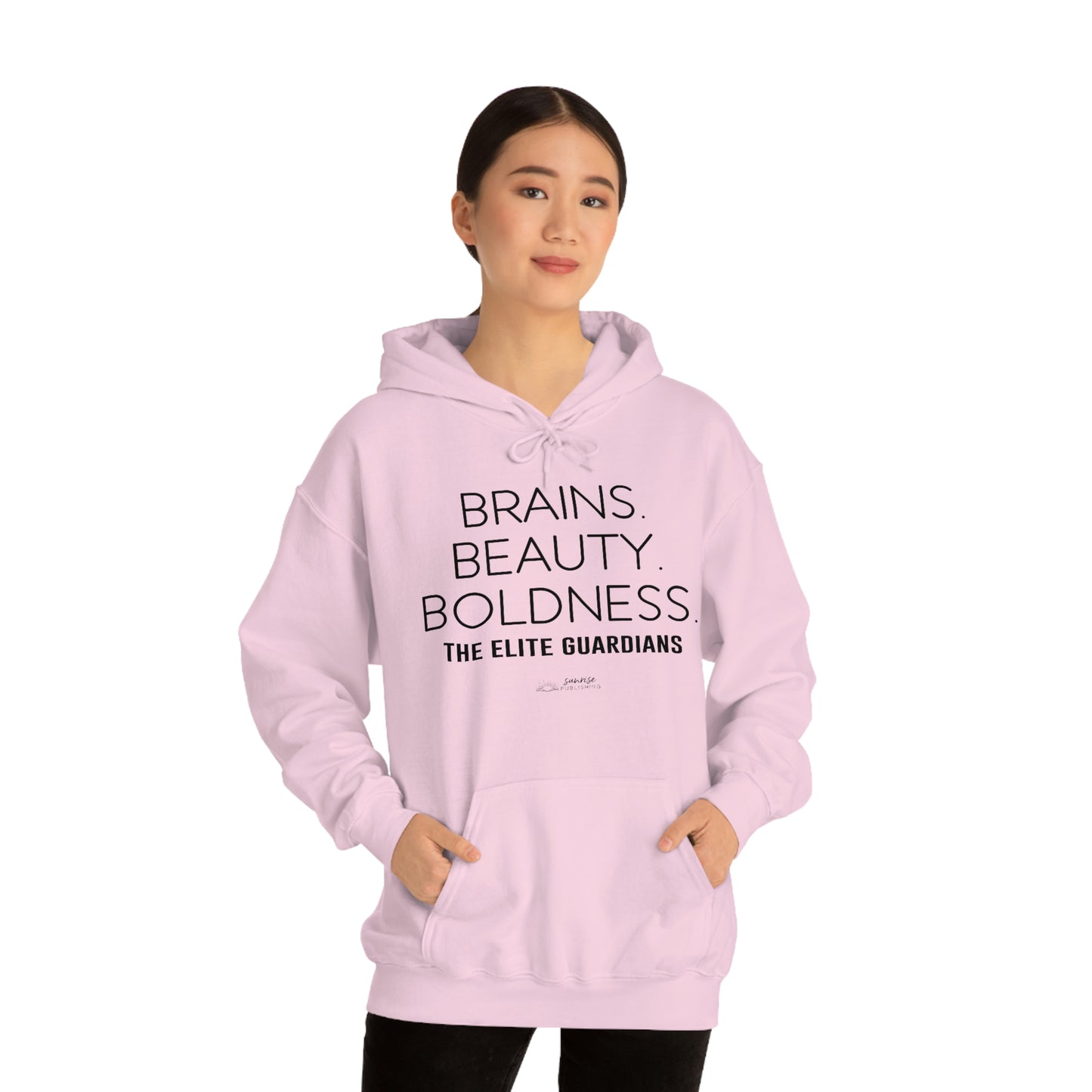 Elite Guardians "Brains. Beauty. Boldness." - Heavy Blend™ Hooded Sweatshirt