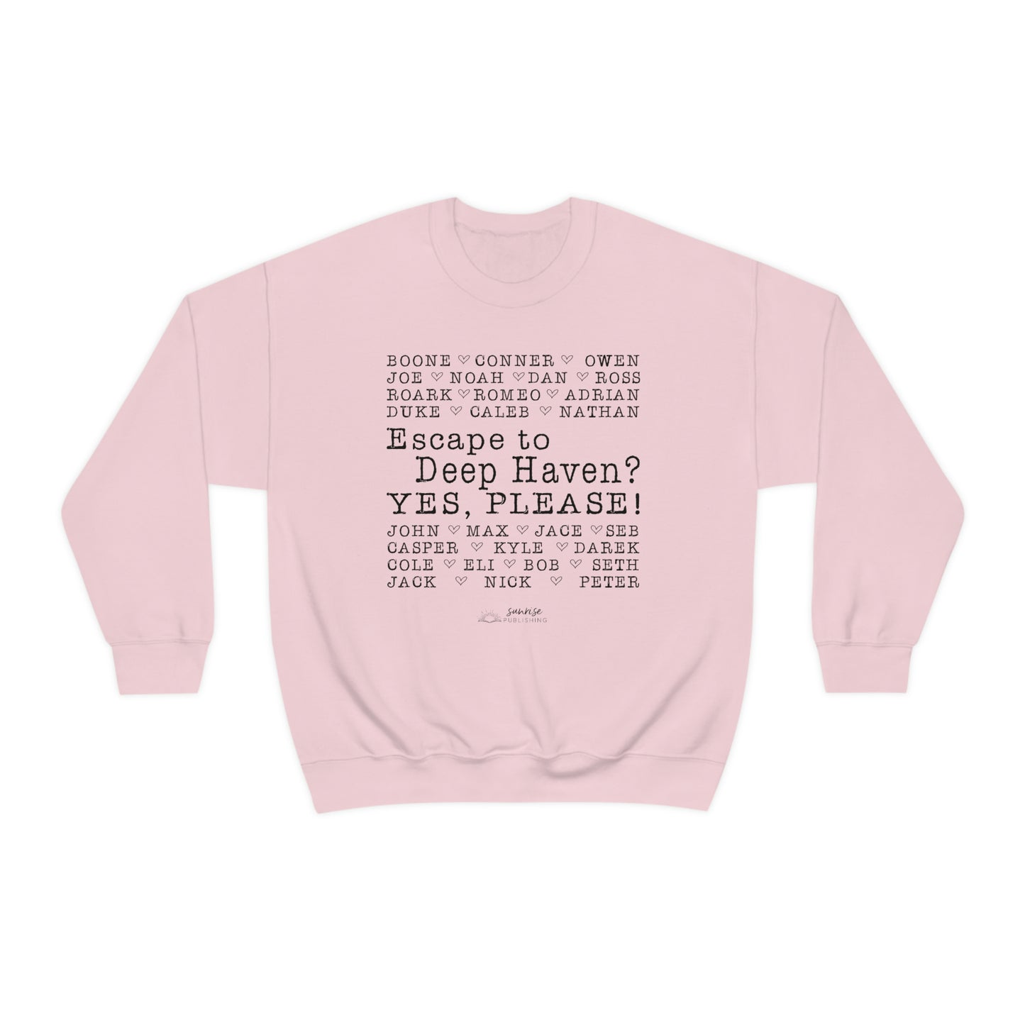 "Escape to Deep Haven?" - Unisex Heavy Blend™ Crewneck Sweatshirt