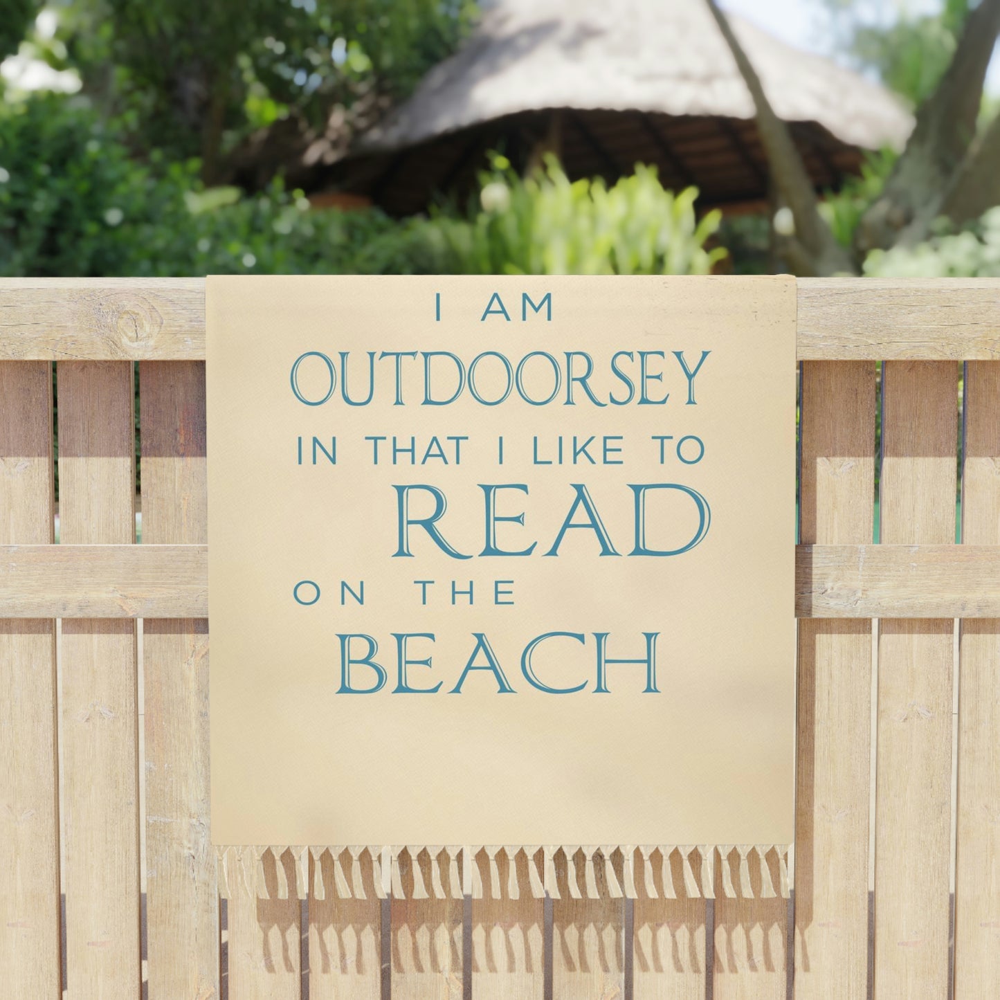 Read on the Beach - Boho Beach Cloth