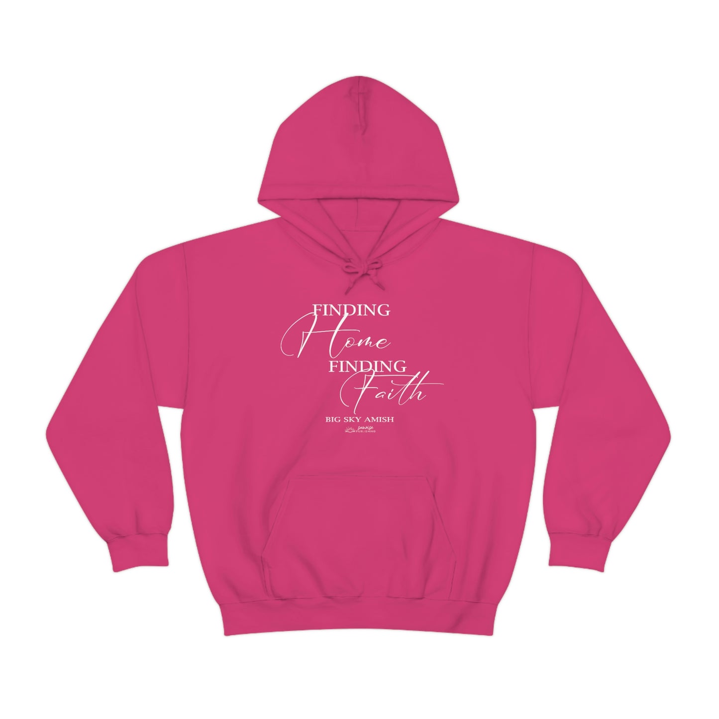 Big Sky Amish "Finding Home Finding Faith" - Heavy Blend™ Hooded Sweatshirt