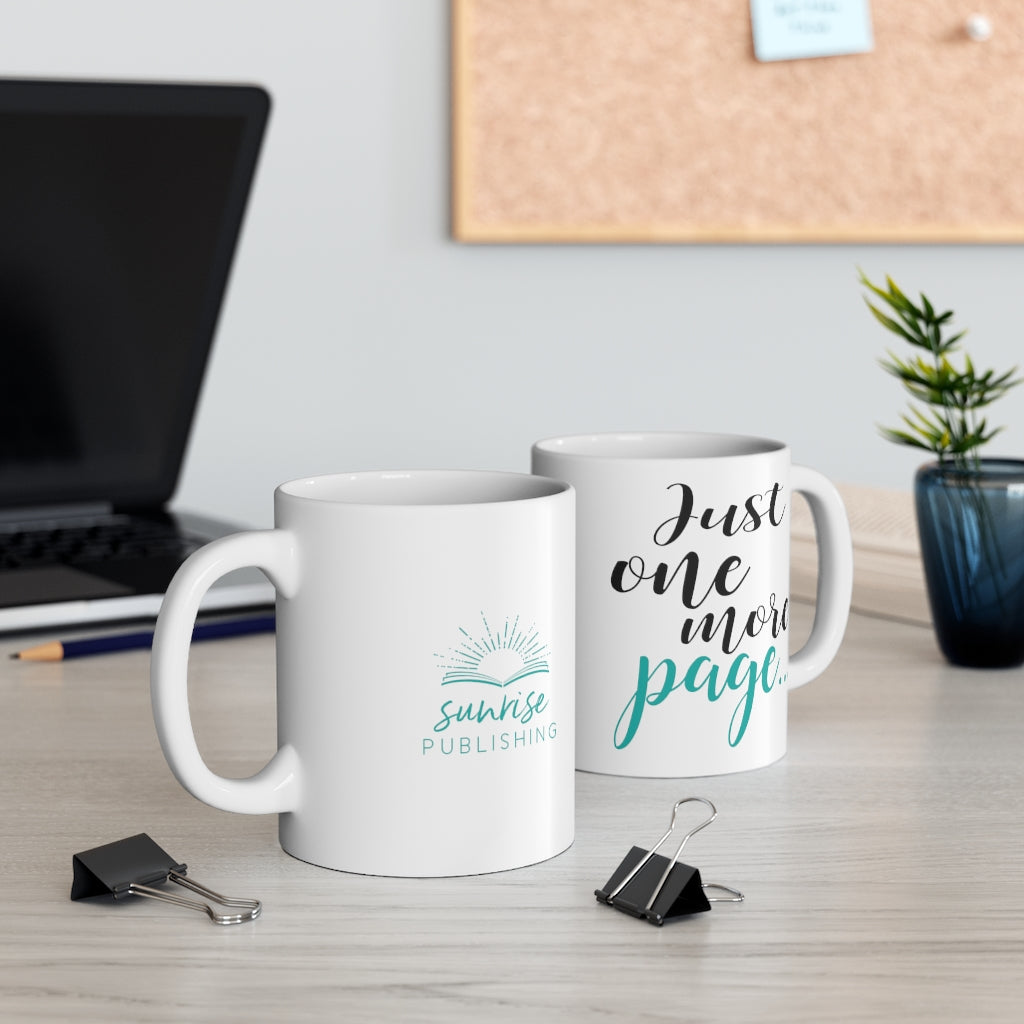 "Just one more page." - White Mug 11oz