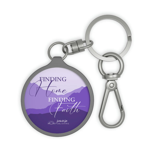 Big Sky Amish "Finding Home Finding Faith" [PURPLE] - Keyring Tag