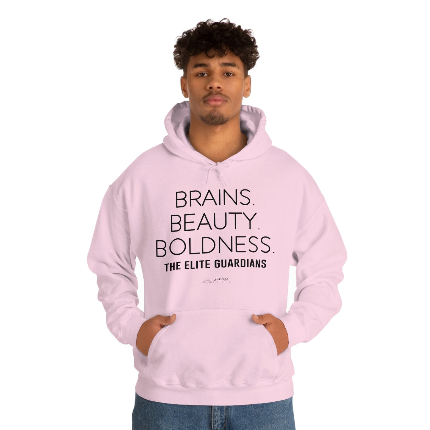 Elite Guardians "Brains. Beauty. Boldness." - Heavy Blend™ Hooded Sweatshirt