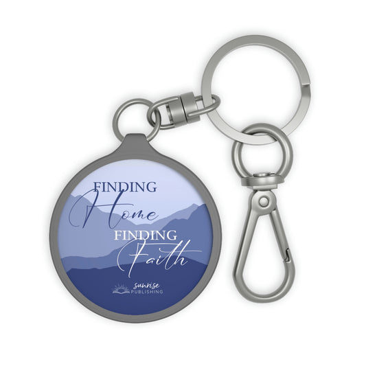 Copy of Big Sky Amish "Finding Home Finding Faith" [BLUE] - Keyring Tag