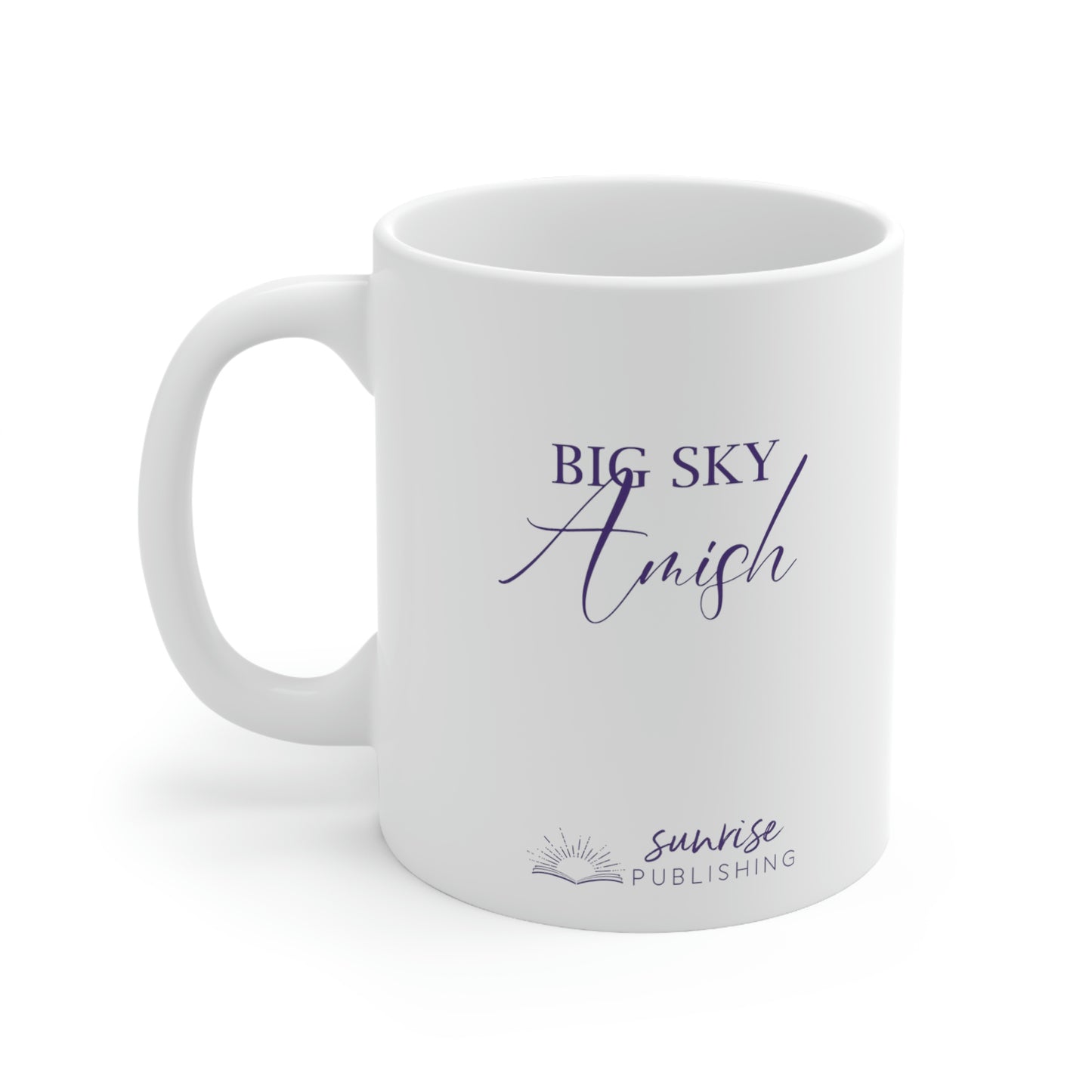 "Finding Home Finding Faith." [PURPLE] - White Mug 11oz