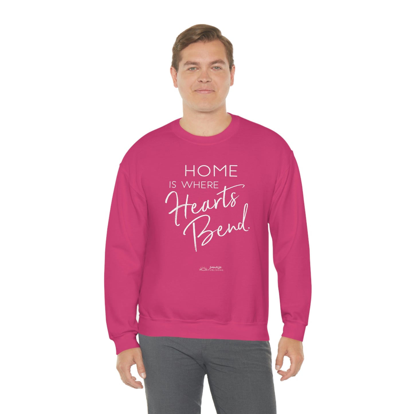 "Home is where the Heart Bends." - Unisex Heavy Blend™ Crewneck Sweatshirt