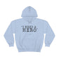Deep Haven "I need a hero." Double Sided -  - Heavy Blend™ Hooded Sweatshirt