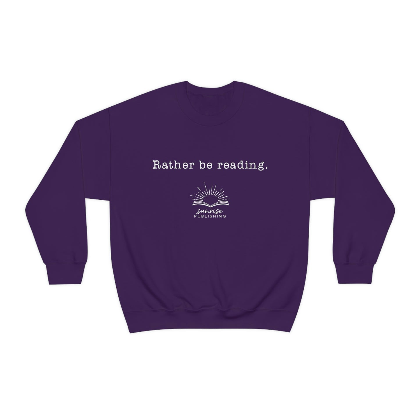 "Rather be reading." - Unisex Heavy Blend™ Crewneck Sweatshirt