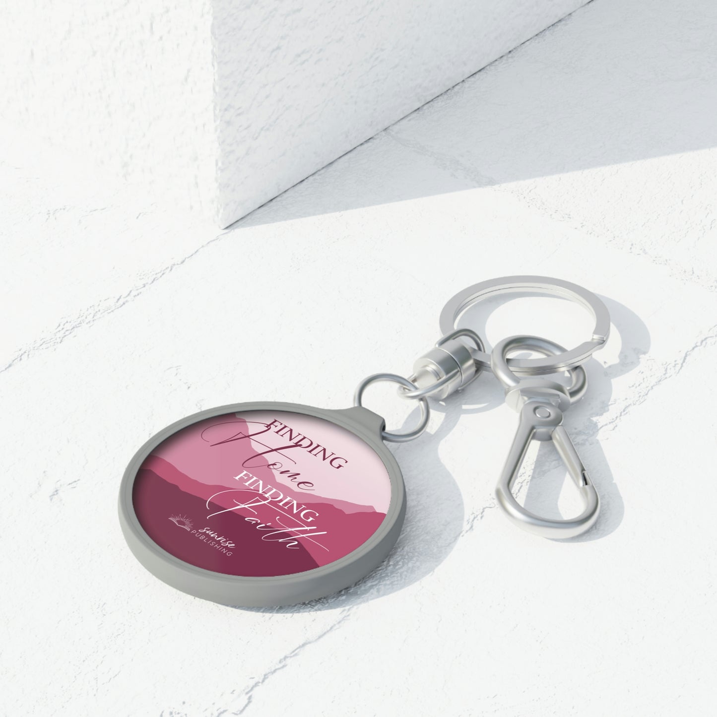 Copy of Big Sky Amish "Finding Home Finding Faith" [PINK] - Keyring Tag