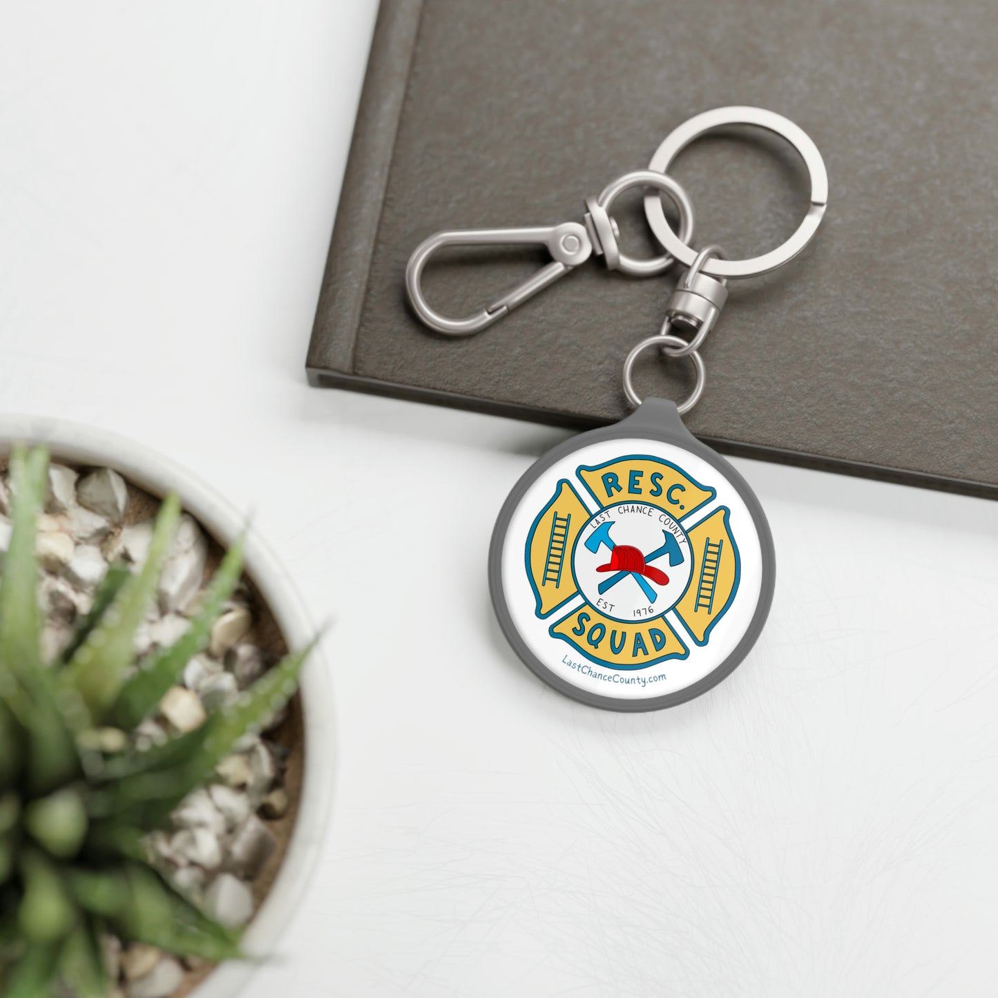 Last Chance County Rescue Emblem - Keyring Tag