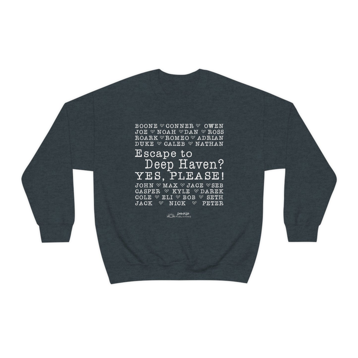 "Escape to Deep Haven?" - Unisex Heavy Blend™ Crewneck Sweatshirt