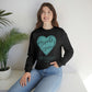 Hearts Bend "Where the tea is sweet and love blooms." - Unisex Heavy Blend™ Crewneck Sweatshirt