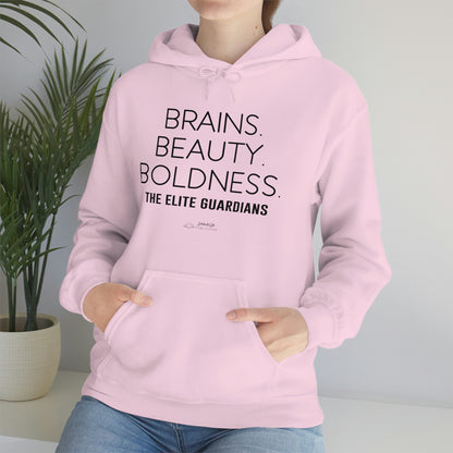 Elite Guardians "Brains. Beauty. Boldness." - Heavy Blend™ Hooded Sweatshirt