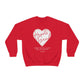 Hearts Bend "Where the tea is sweet and love blooms." - Unisex Heavy Blend™ Crewneck Sweatshirt